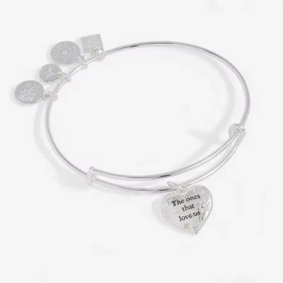 Браслет Alex and Ani «Любящие нас», серебристый