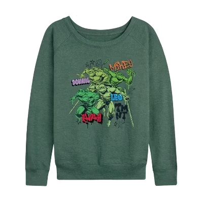 Женский лонгслив TMNT Street, можжевельниковый