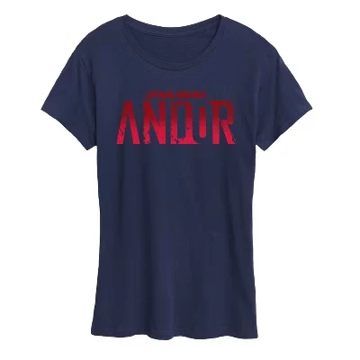 Женская футболка Star Wars Andor Logo, синяя