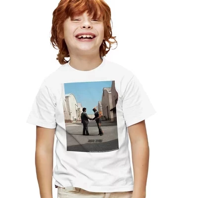 Детская футболка Pink Floyd Wish You Were Here, белая