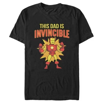 Мужская футболка Daddy You are Our Super Hero черного цвета