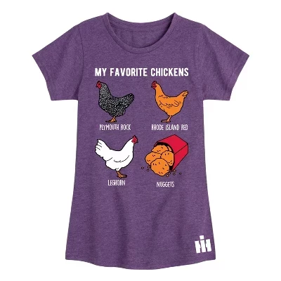 Футболка с короткими рукавами и рисунком My Favorite Chicken Types