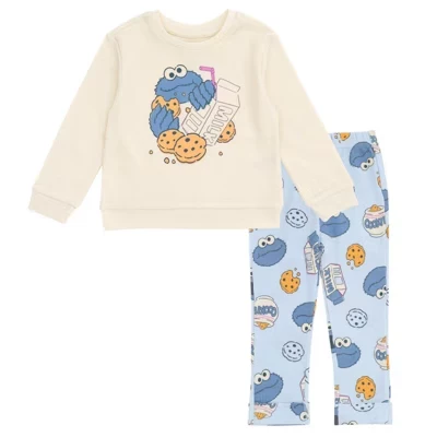 Детский комплект Sesame Street Cookie Monster вафельный, голубой