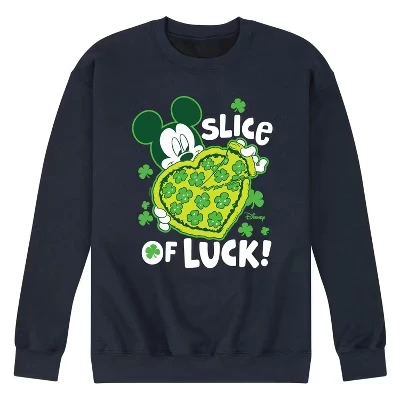 Мужская флисовая толстовка Slice Of Luck с графическим рисунком синего цвета