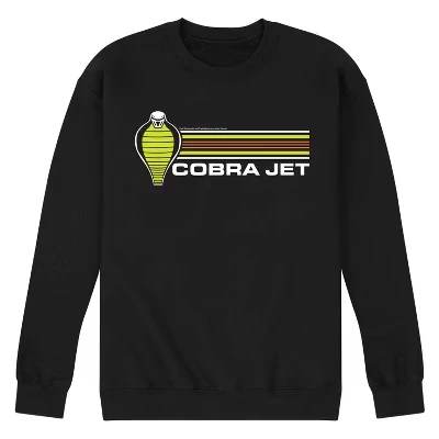 Мужская флисовая толстовка с графическим логотипом Cobra Jet Cards, цвет черный