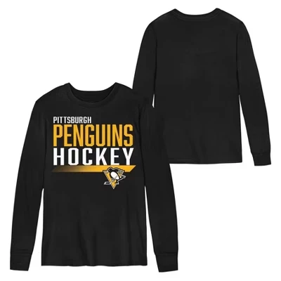 Лонгслив для мальчиков NHL Pittsburgh Penguins, многоцветный