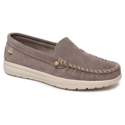 Женские мокасины Minnetonka Discover Classic, серые