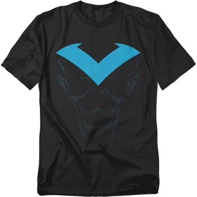 Мужская футболка Nightwing Costume черного цвета