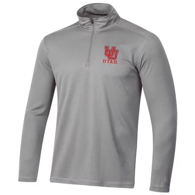Мужской свитшот NCAA Utah Utes с молнией 1/4, серый