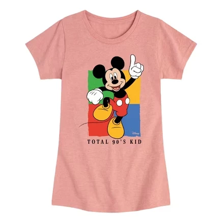 Футболка для девочек Disney Total 90s Kid, розовая