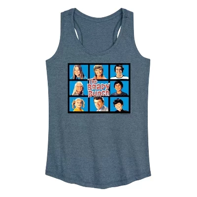 Женская майка The Brady Bunch Hollywood Squares, синяя