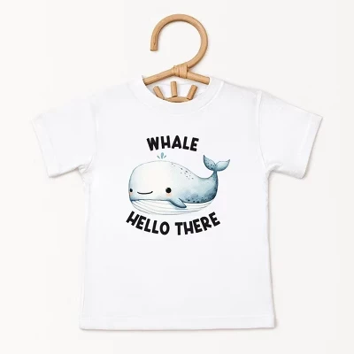 Детская футболка The Juniper Shop Whale Hello There, белая