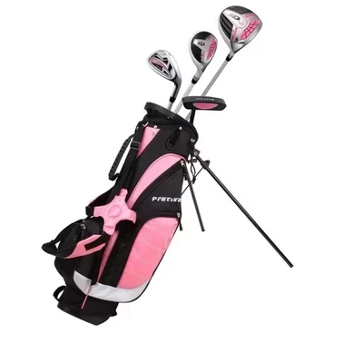 Набор клюшек для гольфа XD-J Junior Complete Left Hand из 9 предметов для детей Kids pink