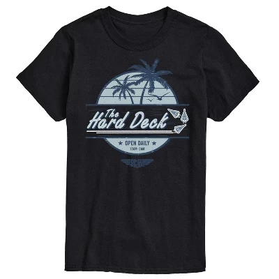 Мужская футболка с коротким рукавом и графическим рисунком The Hard Deck, черная