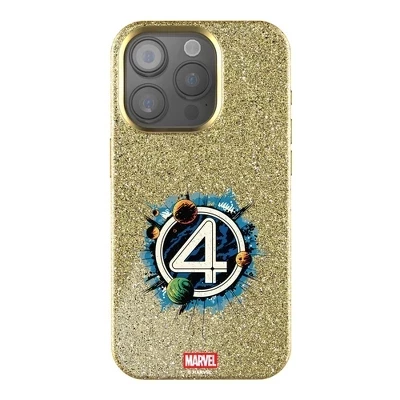 Чехол для мобильного телефона Marvel Fantastic 4 со значком Gold Bling для Apple iPhone fantastic four