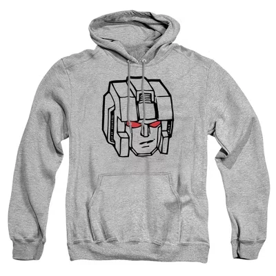 Толстовка с капюшоном Starscream Head для взрослых athletic heather