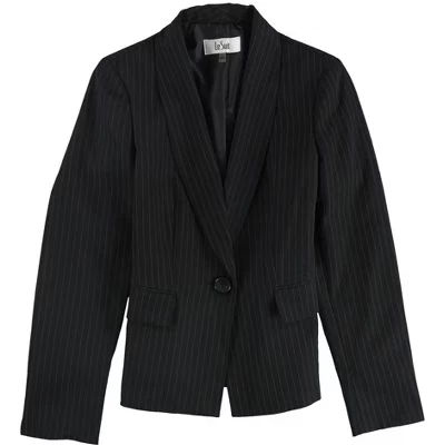 Женский пиджак Le Suit в полоску, черный