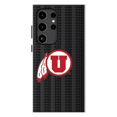 NCAA Big 12 Universities Текстовый фон, совместимый с MagSafe Чехол для мобильного телефона Samsung Galaxy utah utes