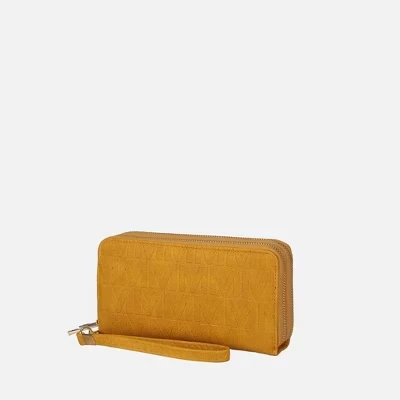Женский кошелек-клатч MKF Collection Aurora M Signature, горчичный