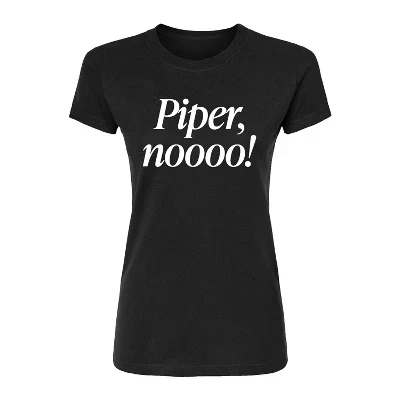 Женская футболка Piper No Fitted с графическим рисунком, черная