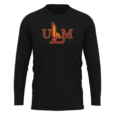 Мужской лонгслив NCAA Louisiana Monroe, черный