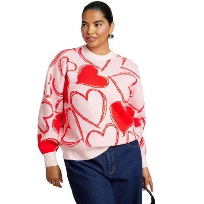 Scattered Heart Sweater heart so full
