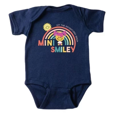 Боди Aria Baby с коротким рукавом и мини-смайликом 