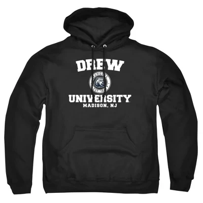Мужское худи NCAA Drew University, логотип в круге, черное