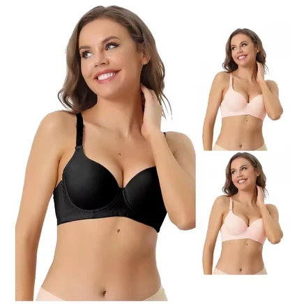 Женский бюстгальтер INSPIRE CHIC, 3 шт. (2 беж., 1 чер.)