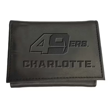 Кошелек Evergreen NCAA North Carolina Tar Heels из черной кожи тройного сложения, официально лицензированный, с подарочной коробкой