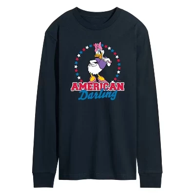 Мужская футболка с длинным рукавом American Darling Daisy с графическим рисунком