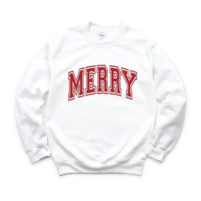 Толстовка Merry Varsity плотного силуэта белого цвета