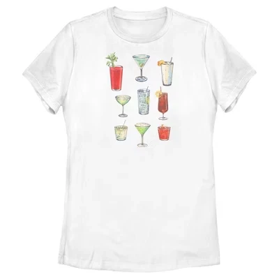 Женская футболка Lost Gods Refreshing Cocktails, белая