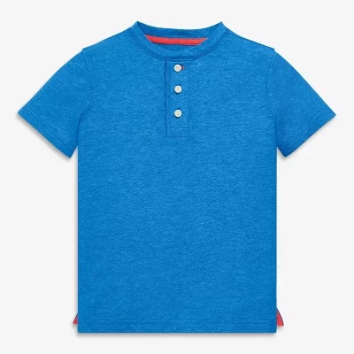 Детская футболка Henley в полоску синего цвета