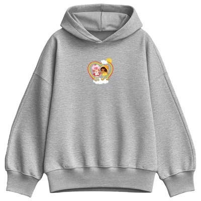 Женское худи Strawberry Shortcake Rainbow, меланжевое