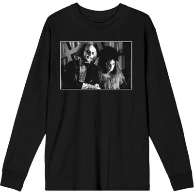 Мужской лонгслив Beetlejuice «Свадьба» черный