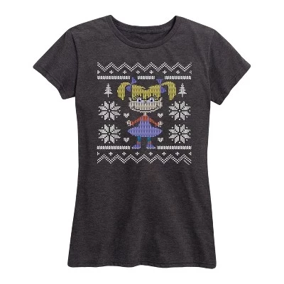 Женский свитер Angelica Ugly с коротким рукавом и графической футболкой heather charcoal