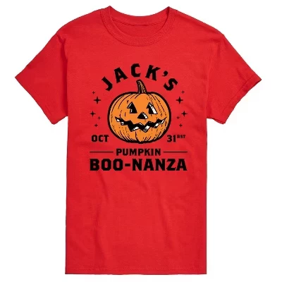 Мужская футболка Jacks Pumpkin Boonanza с коротким рукавом и графическим принтом, красная