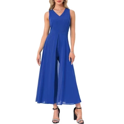 Женский шифоновый комбинезон INSPIRE CHIC, синий