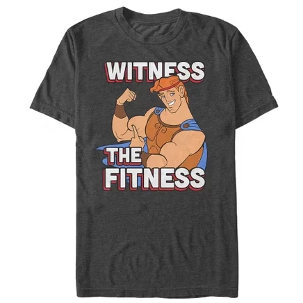 Мужская футболка Hercules Witness the Fitness, антрацитовый меланж