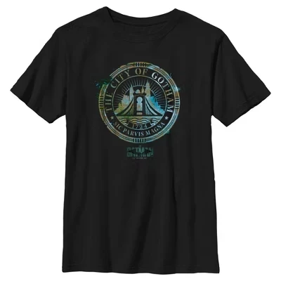 Boy's The Batman City of Gotham T-Shirt black