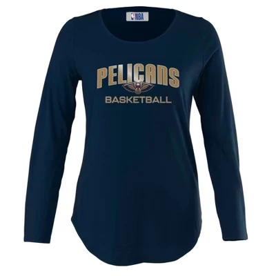 Женская футболка NBA Pelicans с длинным рукавом