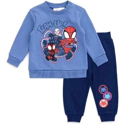 Детский комплект Marvel: свитшот и джоггеры Spider-Man, синий