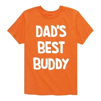 Мужская футболка Instant Message Dad & Son, оранжевая