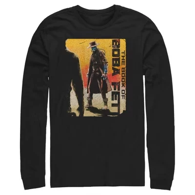Мужская : The Book of Boba Fett, Рубашка с длинным рукавом Cad Bane Outlaw Gun Slinger, черная