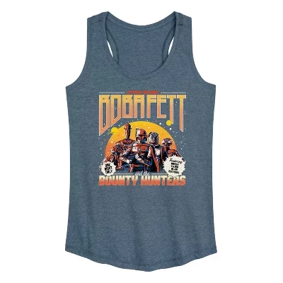 Женская футболка Boba Fett Band с графическим принтом Racerback Tank