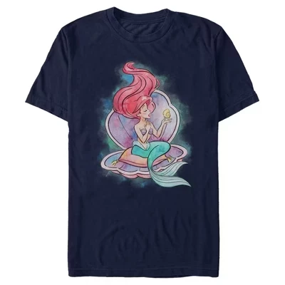 Мужская футболка The Little Mermaid Ariel, синяя