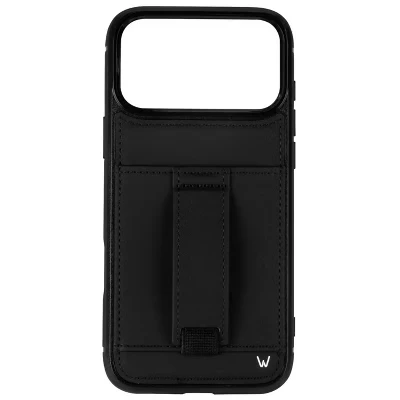 Чехол Walli Samsung S24 Ultra с кошельком и ремнем, черный
