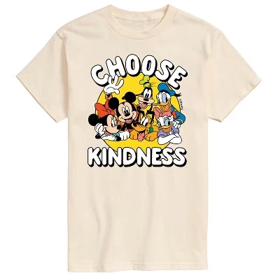 Мужская футболка с коротким рукавом Choose Kindness с графическим рисунком кремового цвета