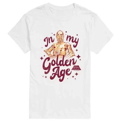 Мужская футболка с коротким рукавом Golden Age с графическим рисунком белого цвета